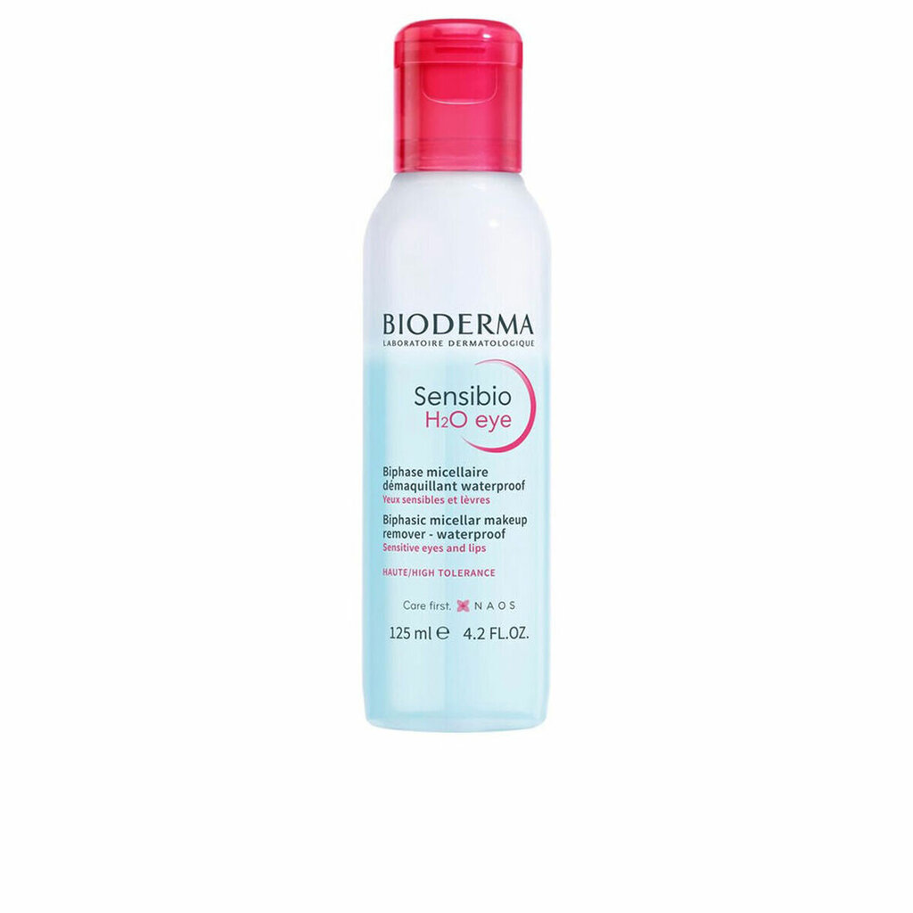 Bioderma Sensibio H2O silma kahefaasiline mitsellaarvesi (125 ml) hind ja info | Näopuhastusvahendid | kaup24.ee