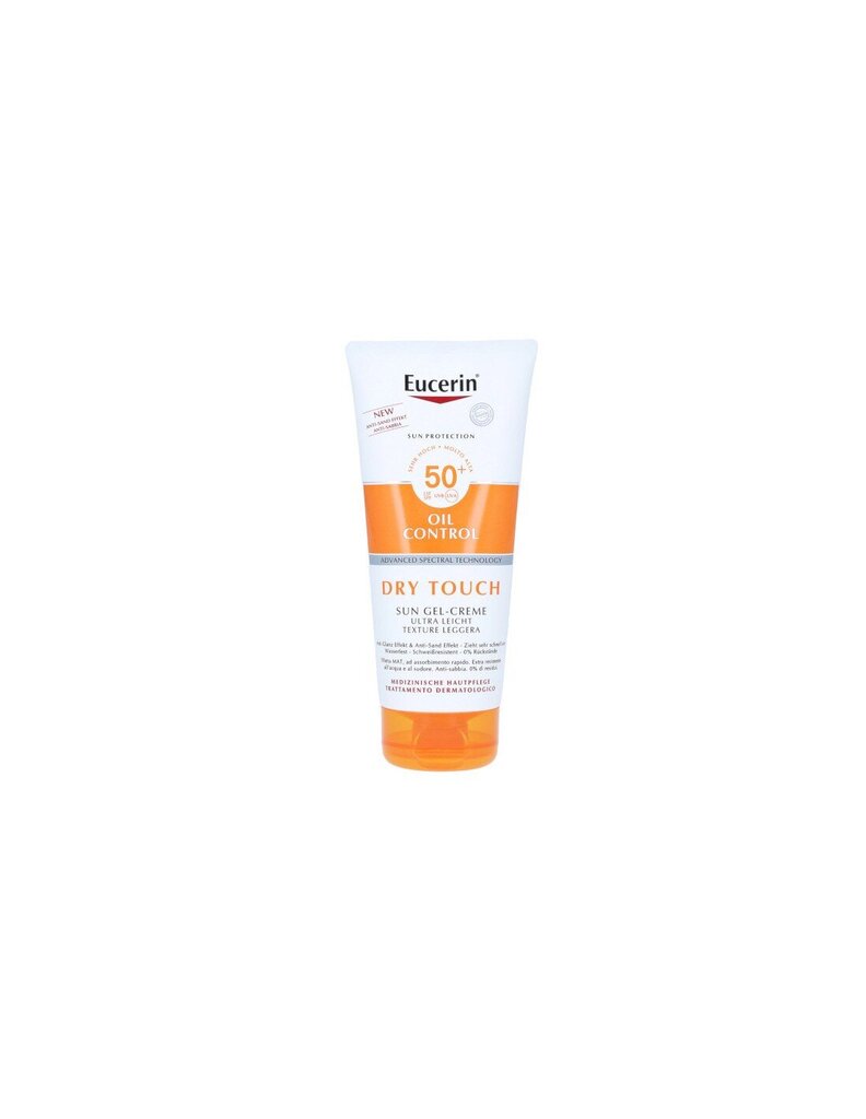 Eucerin Dry Touch Oil Control SPF 50+ geel-päikesekaitsekreem 200 ml цена и информация | Päikesekreemid | kaup24.ee