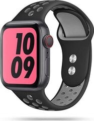 Apple Watch 4 / 5 / 6 / 7 / 8 / SE / ULTRA (42 / 44 / 45 / 49 мм) с мягким ремешком Tech-Protect, черный/серый цена и информация | Аксессуары для смарт-часов и браслетов | kaup24.ee
