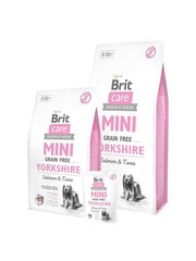 Brit Care Mini Grain Free täiskasvanud Yorkshire terjeritele koos lõhe ja tuunikalaga цена и информация | Сухой корм для собак | kaup24.ee