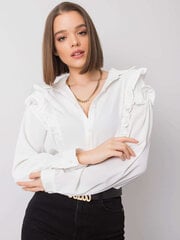 Женская рубашка с длинным рукавом, белая цена и информация | Женские блузки, рубашки | kaup24.ee