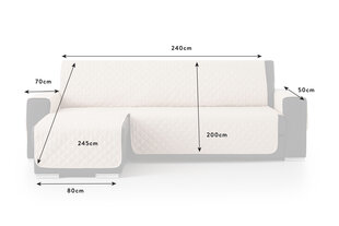 Односторонний угловой диван Bestcovers, 240 см цена и информация | Чехлы для мебели | kaup24.ee