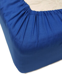 Ühevärviline kummiga lina Daily Blue, 140x200 cm цена и информация | Простыни | kaup24.ee