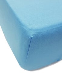 Однотонная простынь на резинке Daily Light Blue, 180x200 см цена и информация | Простыни | kaup24.ee