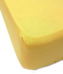 Ühevärviline kummiga lina Daily Yellow, 140x200 cm цена и информация | Простыни | kaup24.ee