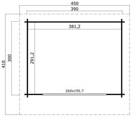 Aiamaja Sussex1, 11,1m2 hind ja info | Kuurid ja aiamajad | kaup24.ee