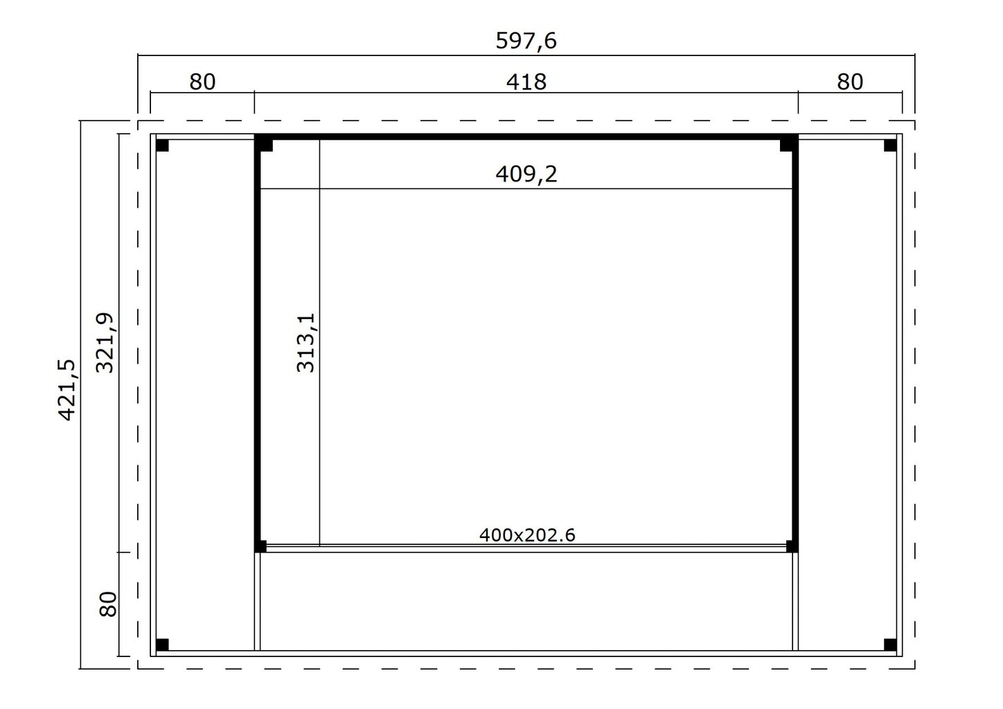 Aiamaja Domeo 4 loggia, 22,38m2 hind ja info | Kuurid ja aiamajad | kaup24.ee