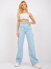 Denimpüksid, helesinine värv hind ja info | Naiste teksad | kaup24.ee