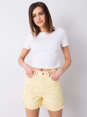 Lühikesed püksid, helekollased цена и информация | Джинсовые шорты | kaup24.ee
