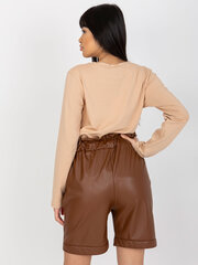 Lühikesed püksid, pruunid hind ja info | Naiste lühikesed püksid | kaup24.ee