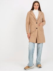 Женское переходное пальто, связанное из бежевых тканей  цена и информация | Женские пальто | kaup24.ee