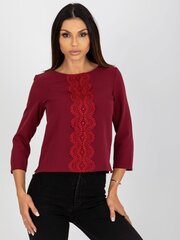 Pluus, Burgundia цена и информация | Женские блузки, рубашки | kaup24.ee