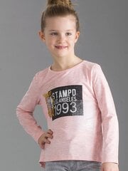 Pluus, heleroosa цена и информация | Рубашки для девочек | kaup24.ee