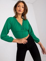 Pluus, roheline цена и информация | Женские блузки, рубашки | kaup24.ee