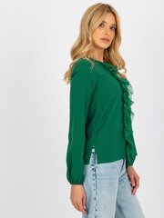 Женский топ, зеленый  цена и информация | Женские блузки, рубашки | kaup24.ee