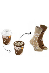 Rainbow Socks Caffe Latte 1 paar цена и информация | Женские носки | kaup24.ee