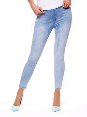 Teksad, helesinised цена и информация | Женские тканевые брюки с поясом, синие | kaup24.ee
