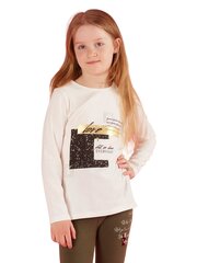 Tuunika, ecru цена и информация | Рубашки для девочек | kaup24.ee