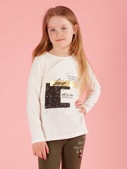 Tuunika, ecru цена и информация | Рубашки для девочек | kaup24.ee