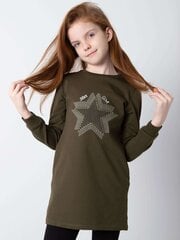 Tuunika, khaki цена и информация | Рубашки для девочек | kaup24.ee