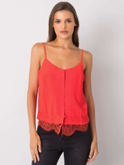 Женская красная блузка с высоким воротником цена и информация | Женские блузки, рубашки | kaup24.ee
