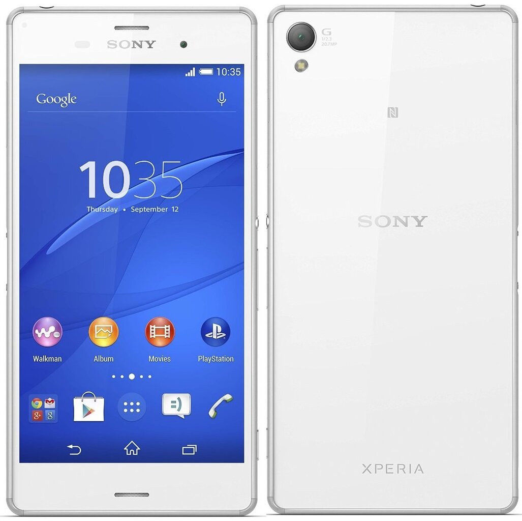 Mobiiltelefon Sony Xperia Z3 D6033 Valge цена и информация | Telefonid | kaup24.ee