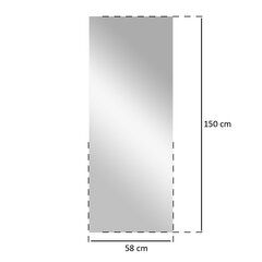 Peegelkile, 150 x 58 cm hind ja info | Kleepkiled | kaup24.ee