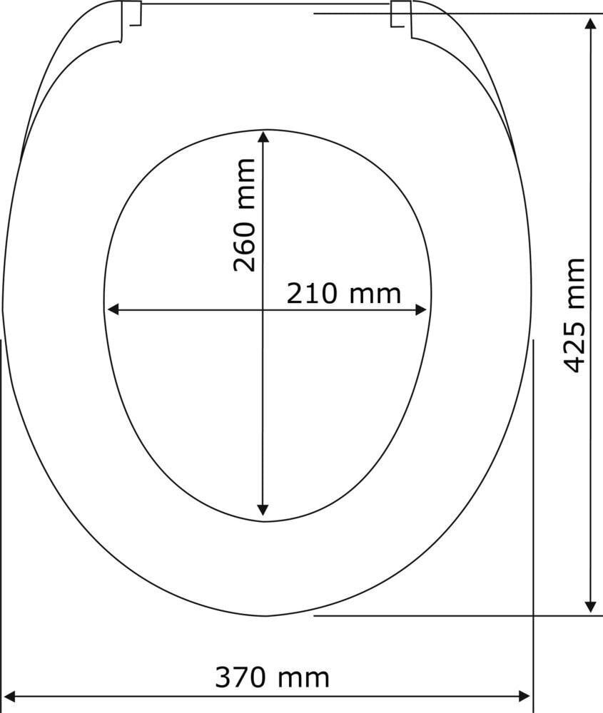 WC-poti prilllaud Wenko 37,5 x 45,5 цена и информация | Vannitoa sisustuselemendid ja aksessuaarid | kaup24.ee