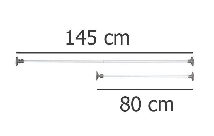 Pikendatav stange Wenko, 80–145 cm hind ja info | Riidepuud ja -kotid | kaup24.ee