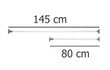 Pikendatav stange Wenko, 80–145 cm цена и информация | Riidepuud ja -kotid | kaup24.ee