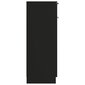 vidaXL vannitoakapp, must, 32 x 34 x 90 cm, tehispuit hind ja info | Vannitoakapid | kaup24.ee