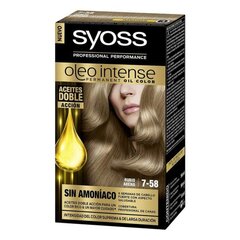 Püsivärv Olio Intense Syoss Nº 7,58 hind ja info | Juuksevärvid | kaup24.ee