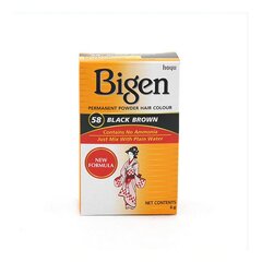 Постоянная краска Bigen Nº58 Black Brown, 6 г цена и информация | Краска для волос | kaup24.ee