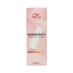 Перманентный краска Wella Shinefinity Nº 06/43, 60 мл цена и информация | Краска для волос | kaup24.ee