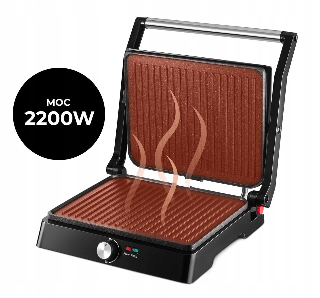 Elektriline grill Bakerygazoo agd/gr/001 must 2200 W цена и информация | Võileivagrillid | kaup24.ee