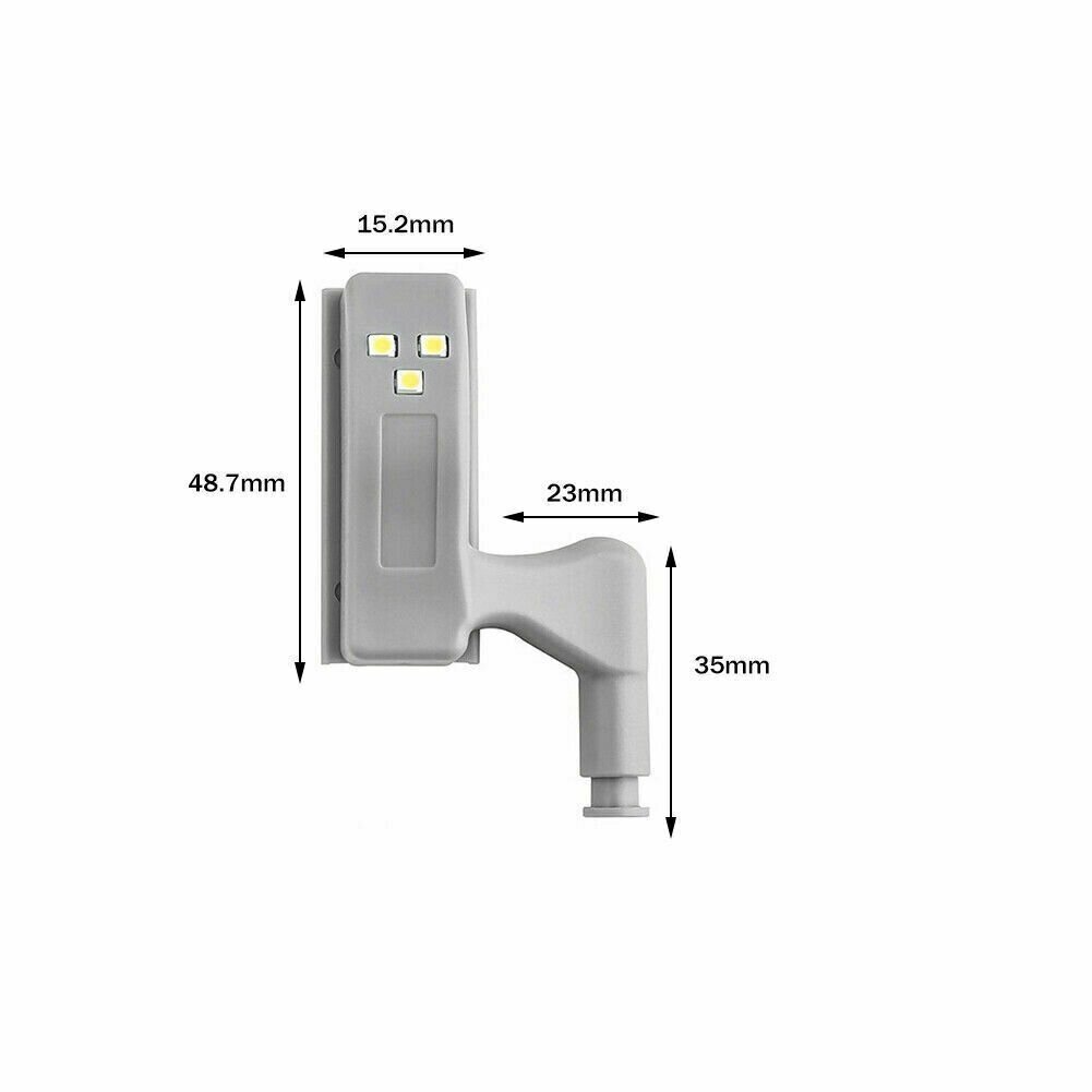 LED -valgustus mööbli hingedele, komplektis 3 tk hind ja info | Muud mööblitarvikud | kaup24.ee