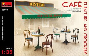 Liimitav mudel MiniArt 35569 Cafe Furniture & Crockery 1/35 цена и информация | Склеиваемые модели | kaup24.ee