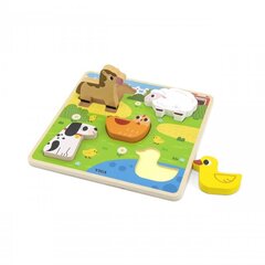 Puidust puzzle Viga Animals, 5 d. hind ja info | Arendavad mänguasjad | kaup24.ee