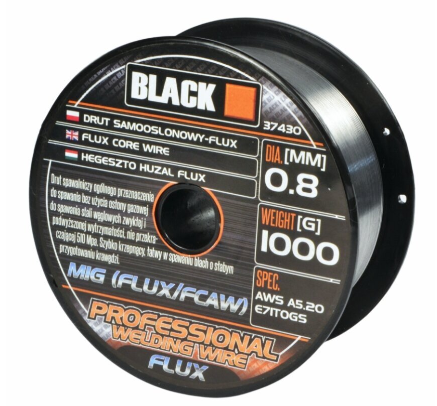 Keevitustraat 0,8mm Flux Black, 1 kg, iselukustuv цена и информация | Keevitusseadmed | kaup24.ee