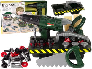 Lean Toys Master Set koos laetava kruvikeerajaga, roheline hind ja info | Poiste mänguasjad | kaup24.ee