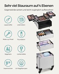 Kosmeetikakohver Songmics hõbedane hind ja info | Meigikotid, lauapeeglid | kaup24.ee