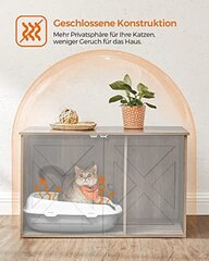 Туалет для кошек Feandrea коричневый цена и информация | Туалеты для кошек | kaup24.ee