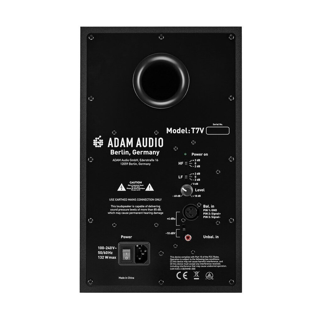 Adam Audio T7V Active Nearfield DJ Studio Monitor T7V must hind ja info | Kõlarid | kaup24.ee