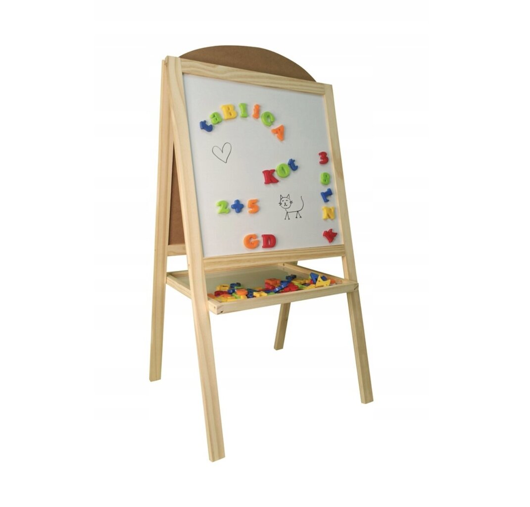 Laste kahepoolne joonestuslaud Leomark, 85x45 cm hind ja info | Kunstitarbed, voolimise tarvikud | kaup24.ee