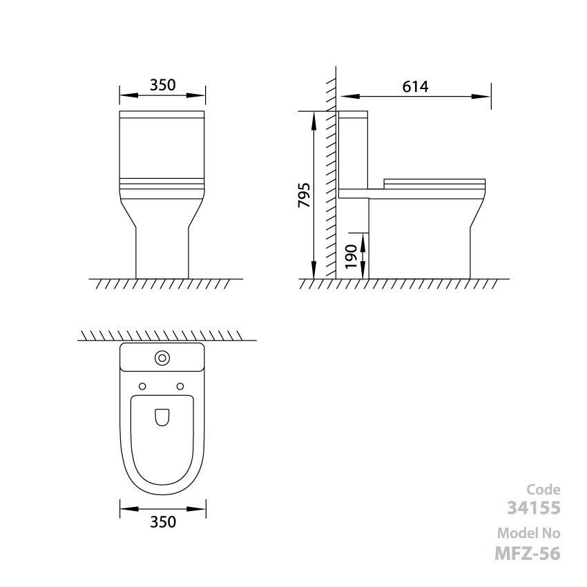 WC-pott Vento Bergen, tahavooluga 3/6l, Duroplast Soft Close цена и информация | WС-potid | kaup24.ee