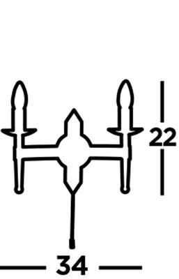 Prožektori rippvalgusti Cartwheel 2422-2BK hind ja info | Seinavalgustid | kaup24.ee