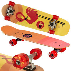 Деревянный скейтборд 100 кг, оранжевый цена и информация | Скейтборды | kaup24.ee