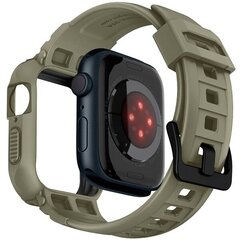 Spigen Rugged Armor Pro Apple Watch 4|5|6|7|SE 44|45mm vintage khaki ACS05914 цена и информация | Аксессуары для смарт-часов и браслетов | kaup24.ee