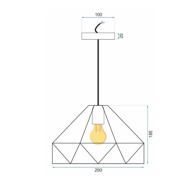 Ripplaevalgusti APP236-1CP hind ja info | Rippvalgustid | kaup24.ee