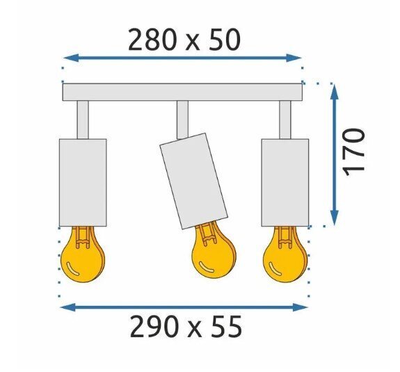 Tööriistavalgusti laelamp APP1243-3C hind ja info | Rippvalgustid | kaup24.ee